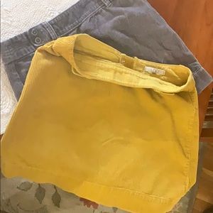Corduroy skirts both from the Loft